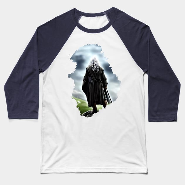 Lord of the rings (Gandalf) Baseball T-Shirt by Pixy Official